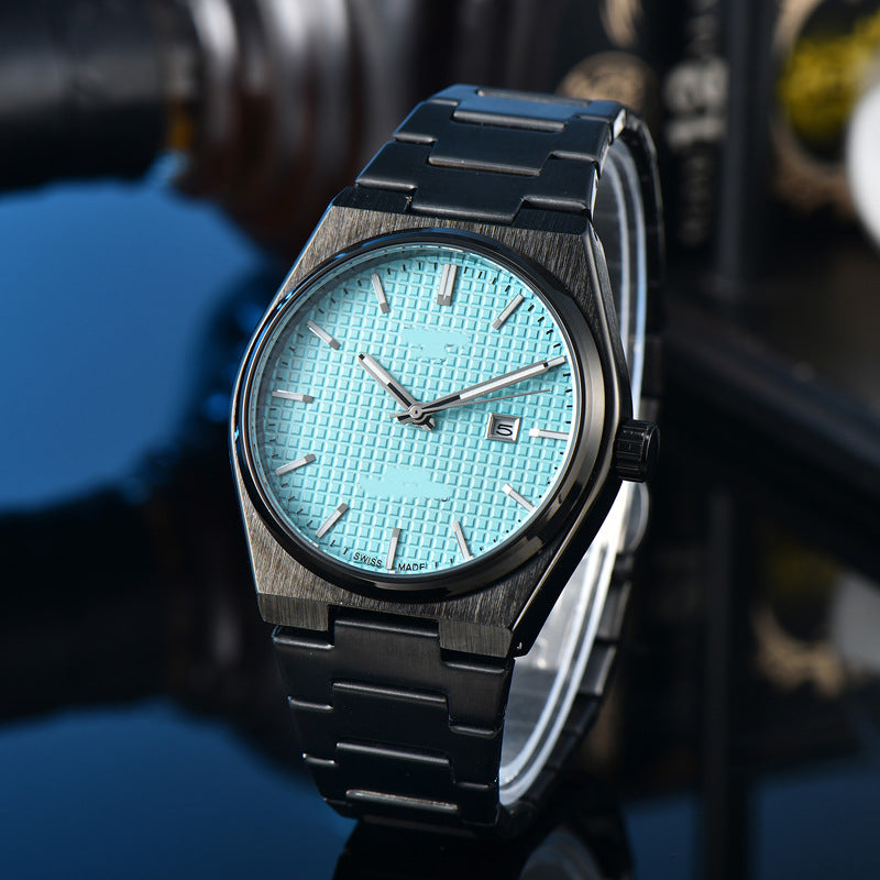 Classic Simple and Generous Solid Steel strap Watch