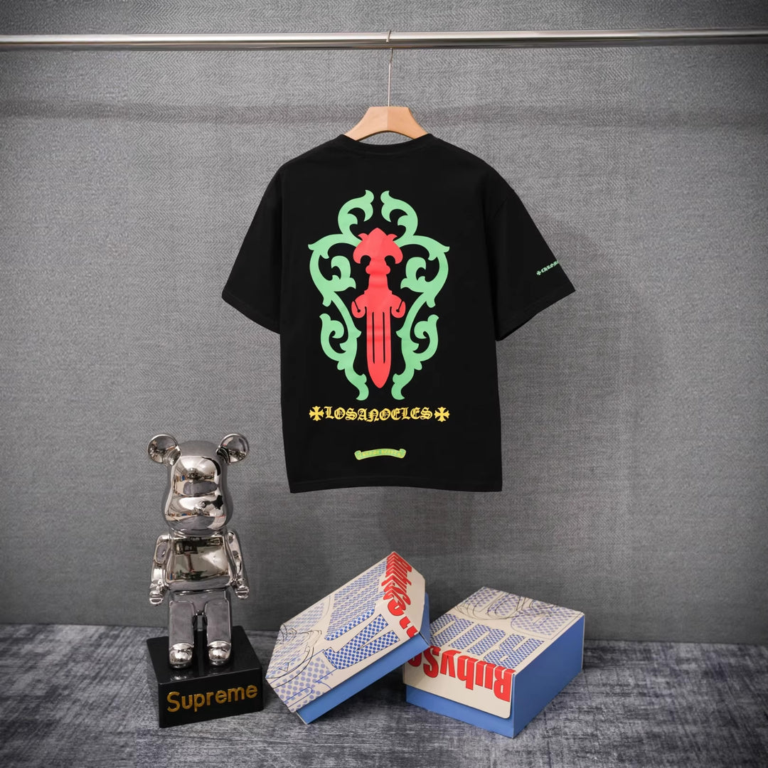 Chrome Hearts Summer Short-Sleeve Printed T-Shirt
