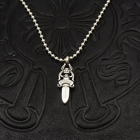 Small Chrome Hearts Dagger Necklace