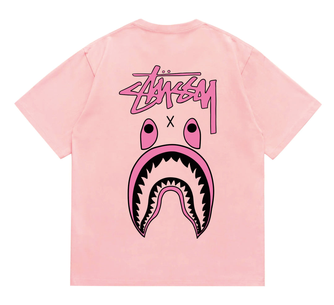 BAPE loose fit short-sleeved letter print t-shirt