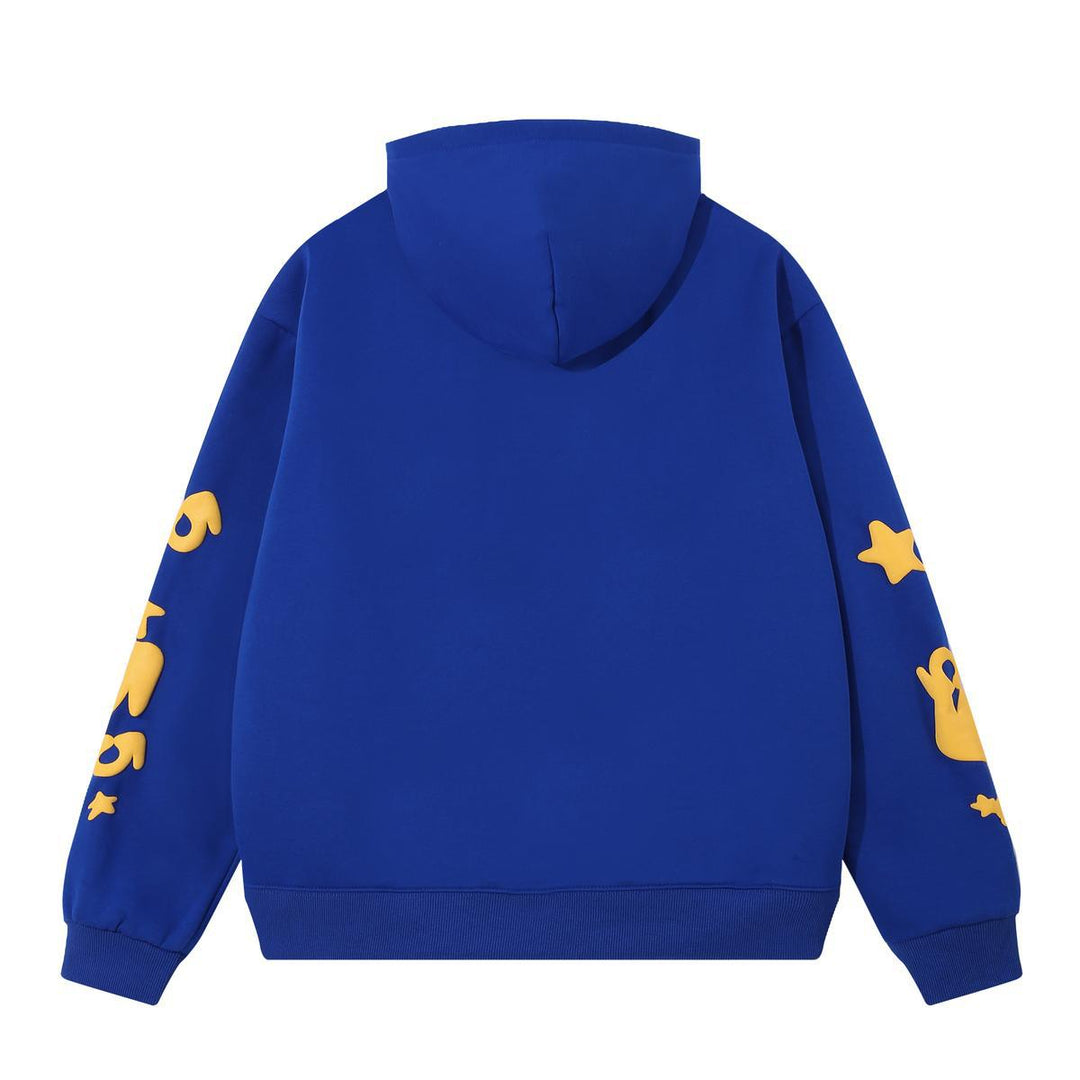 Sp5der foam letter 555 hoodie Pink Casual pants