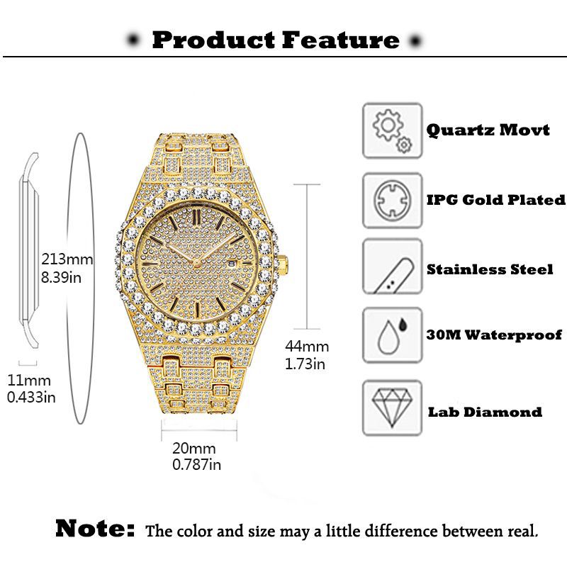 "Starry Sky" Diamond-Set Men's Quartz Watch