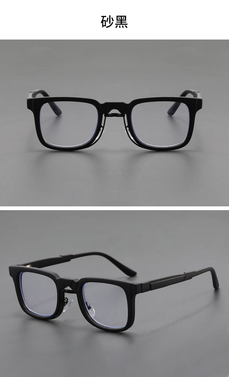 Modern square large-face polarized glasses