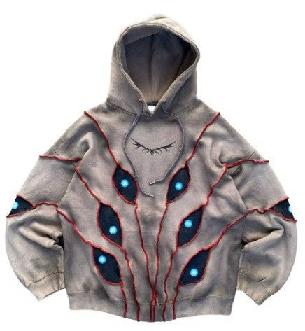 Y2K Retro Graphic Skeleton Zipper Hoodie