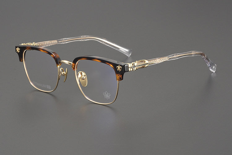 Chrome Hearts Hand-Engraved Vintage Browline Eyeglasses