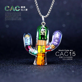 Original Cactus Necklace Delicate Cyberpunk Clavicle Chain