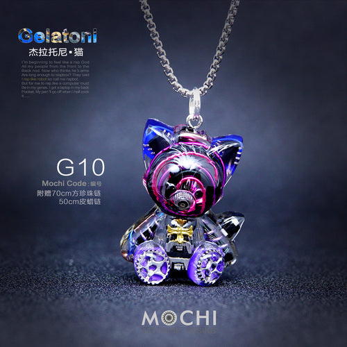 Gera Tony the Cat Cyberpunk Disney Necklace Pendant Keychain