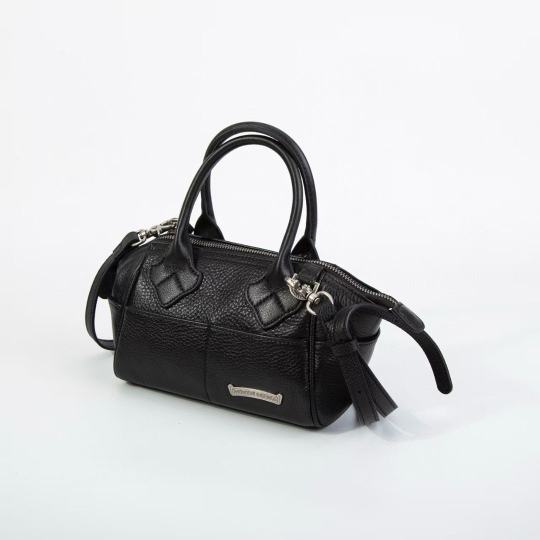 Chrome Hearts bowling tote bag, genuine leather.
