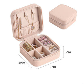 Mirror jewelry storage box for women