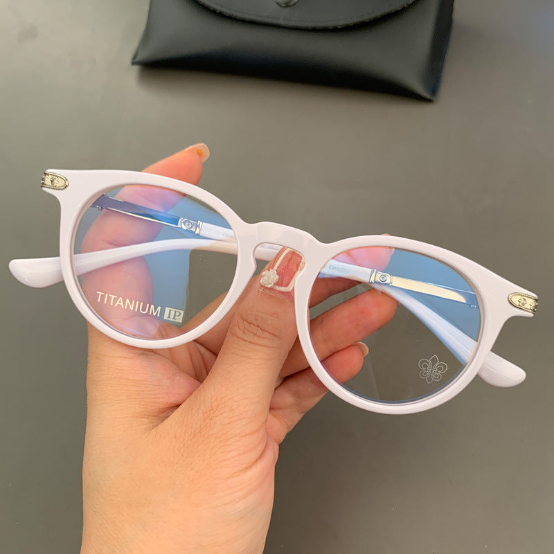 Chrome Hearts retro large frame versatile glasses