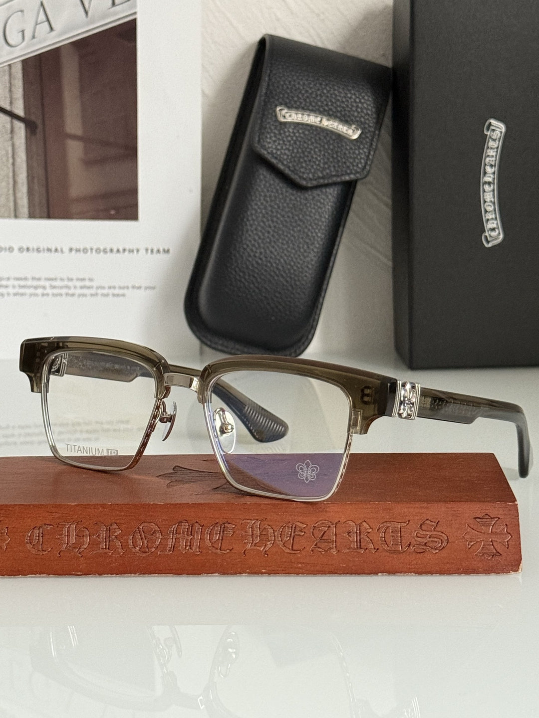 Chrome Hearts Heavy Industries Business Titanium Frame Eyeglasses