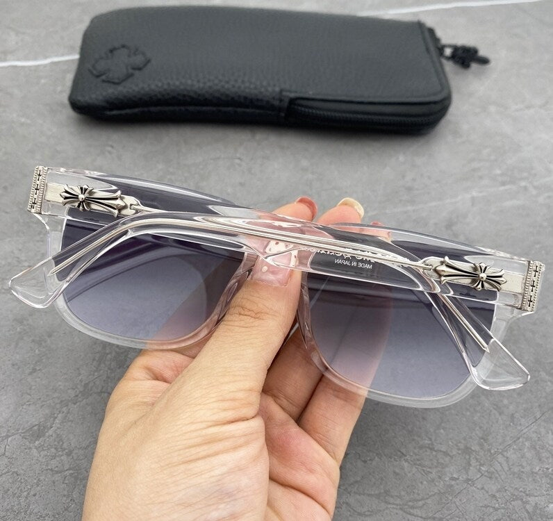Chrome Hearts OFFICER Cross-decorated Sunglasses