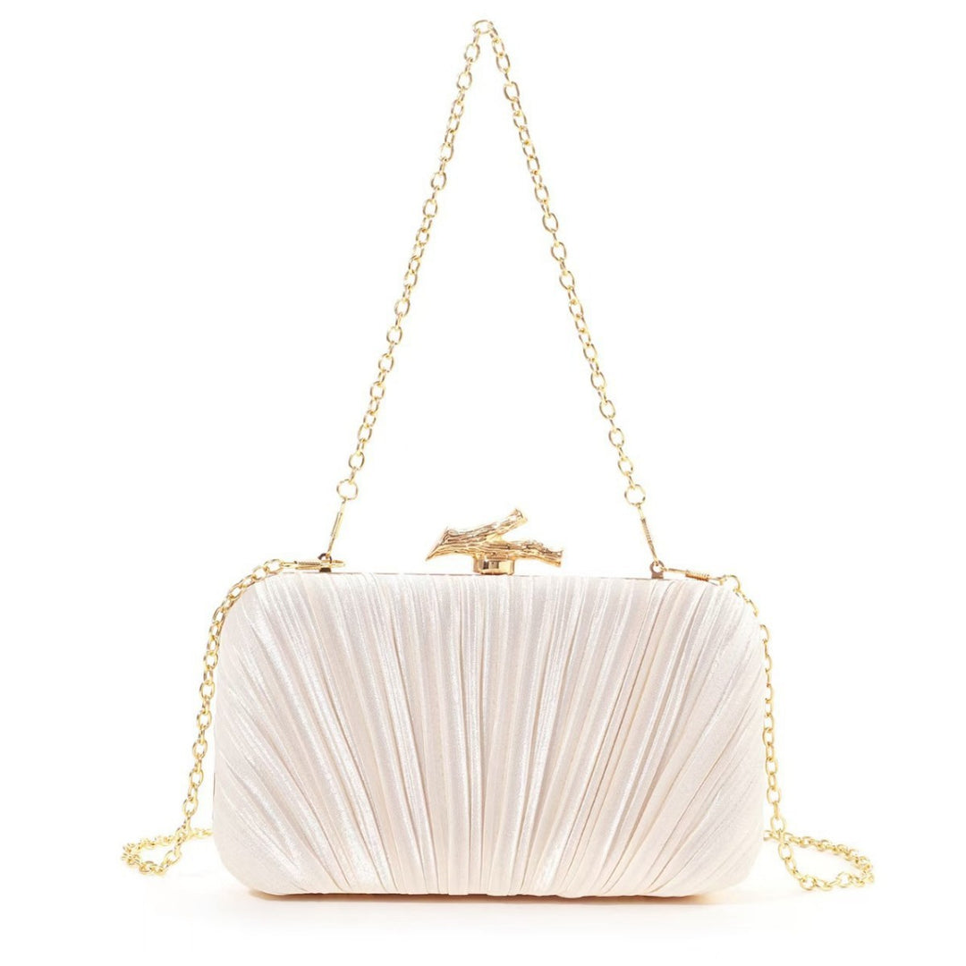 Pleated Clutch Evening Bag