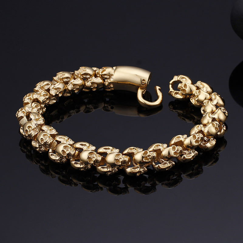 Retro Skull Personalized Stainless Steel Bracelet