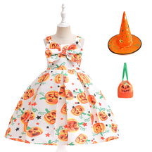 Halloween children's witch performance dress