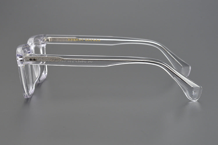 Handcrafted Square Retro Acetate Eyeglasses