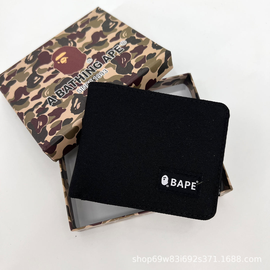 BAPE camouflage card holder wallet