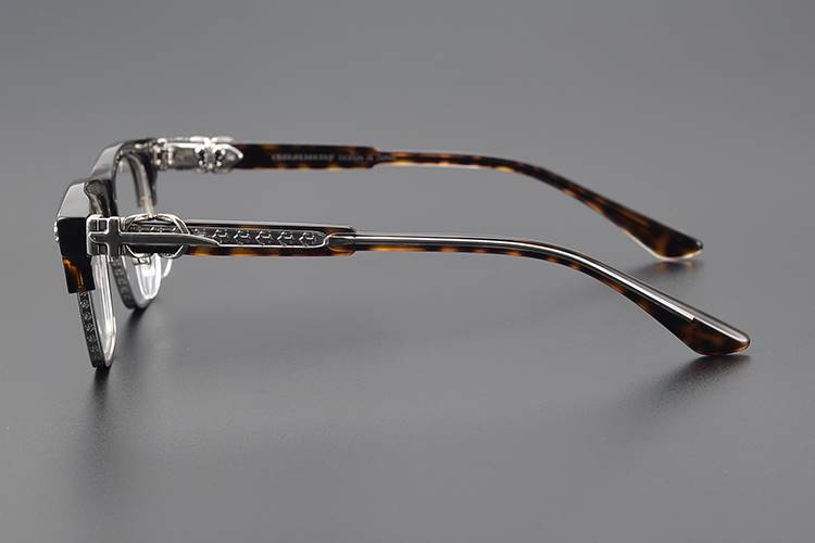 Chrome Hearts square frame browline glasses frame