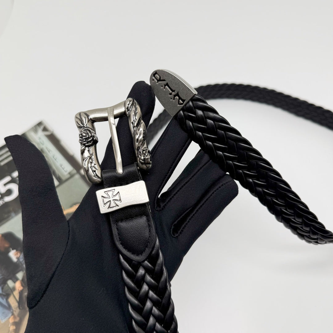ERD "Melancholy Rich Kid" Rose Woven Belt