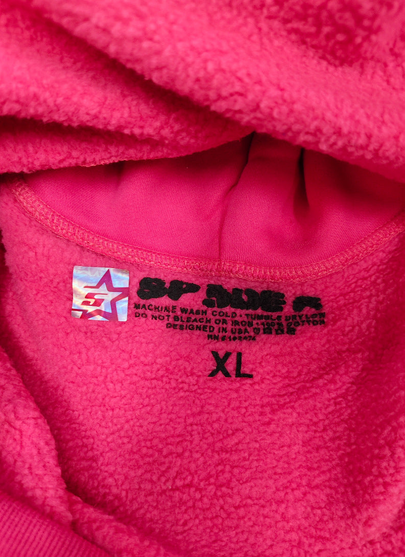 Sp5der Foam Print Spider Thick Fleece Hoodie