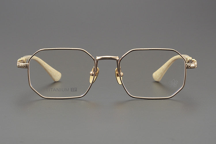 Chrome Hearts Polygonal Handcrafted Titanium Eyeglasses