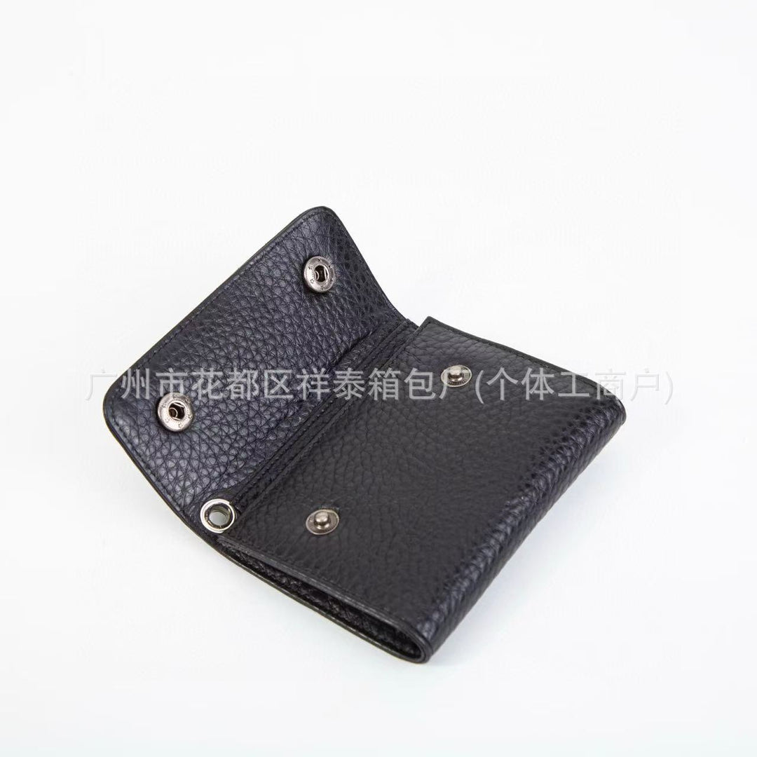 Chrome Hearts snap closure multi-functional clutch wallet