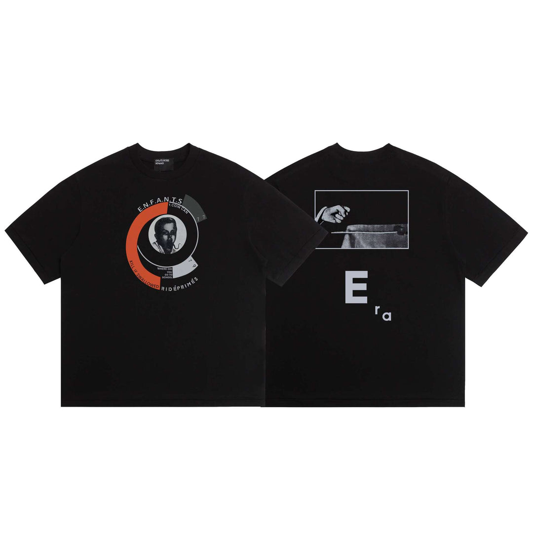 ERD Melancholy Rich Second Generation Print Short-Sleeve T-Shirt
