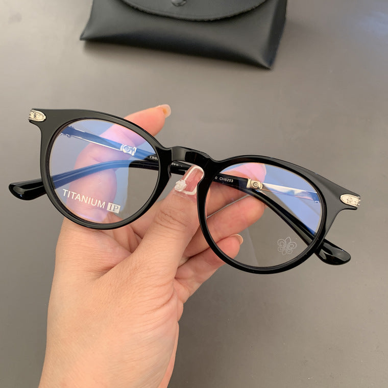 Chrome Hearts retro large frame versatile glasses