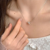 starfish s925 sterling silver lava necklace