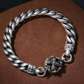 Chrome Hearts Vintage Handmade Distressed Braided Bracelet