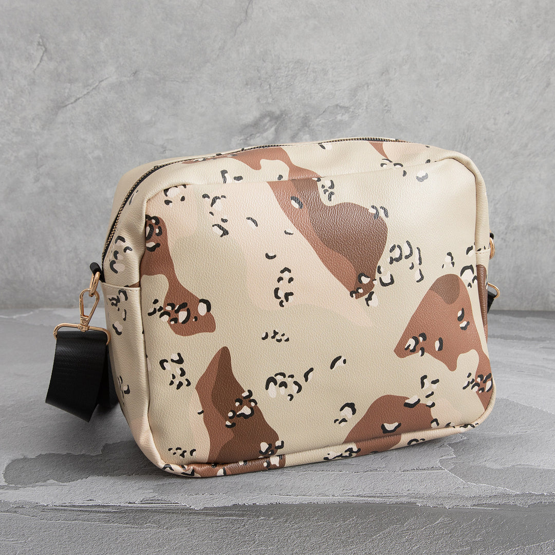 Chrome Hearts Camouflage Sports PU Leather Crossbody Bag
