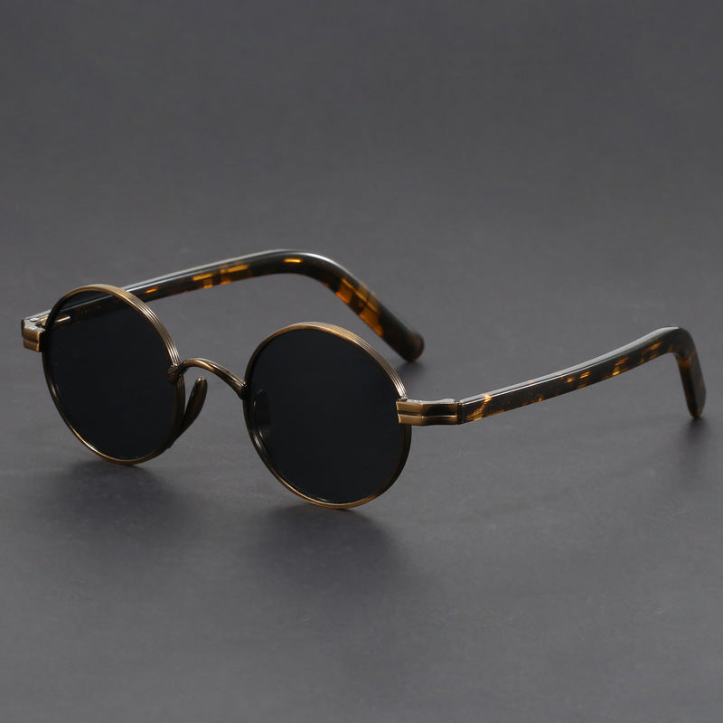 Metal-framed crystal sunglasses