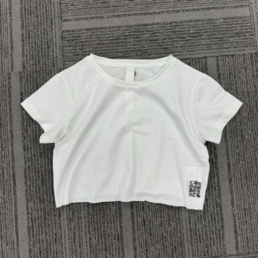 Chrome Hearts Embroidered Cross Women's Short-Sleeve T-Shirt