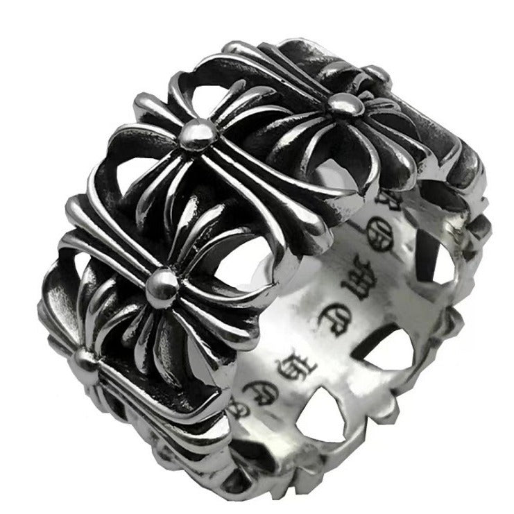 Chrome Hearts 925 Sterling Silver Tombstone Ring