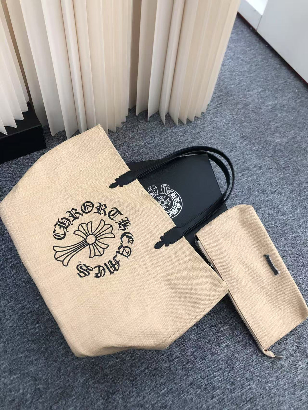 Chrome Hearts woven large capacity shoulder bag