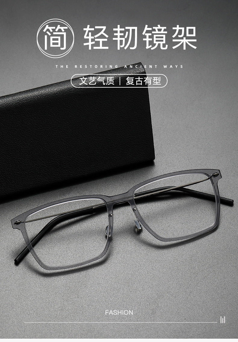 Slimming nylon frames pure titanium glasses