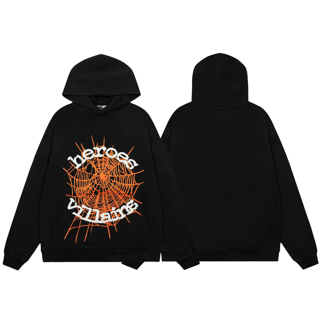 Sp5der555555 Spiderweb Foam Print Sweatshirt Set