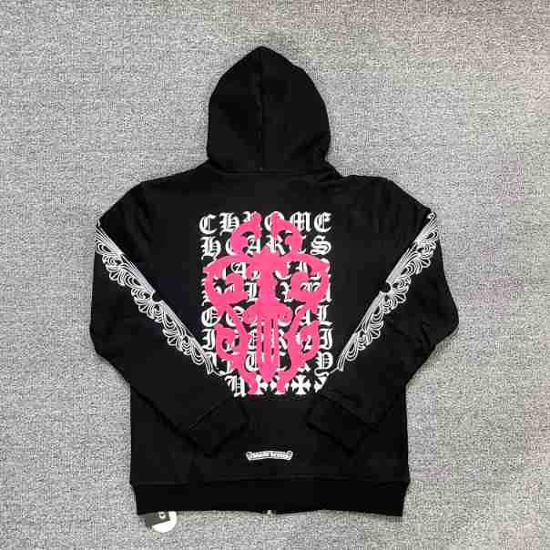 chrome hearts hoodie cardigan cotton pure