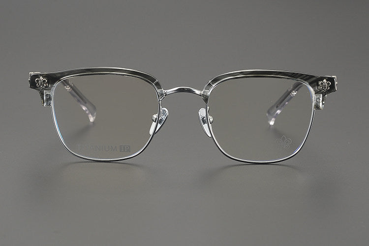 Chrome Hearts Hand-Engraved Vintage Browline Eyeglasses