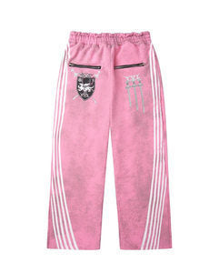 Five-stripe dragon and cross print hoodie.