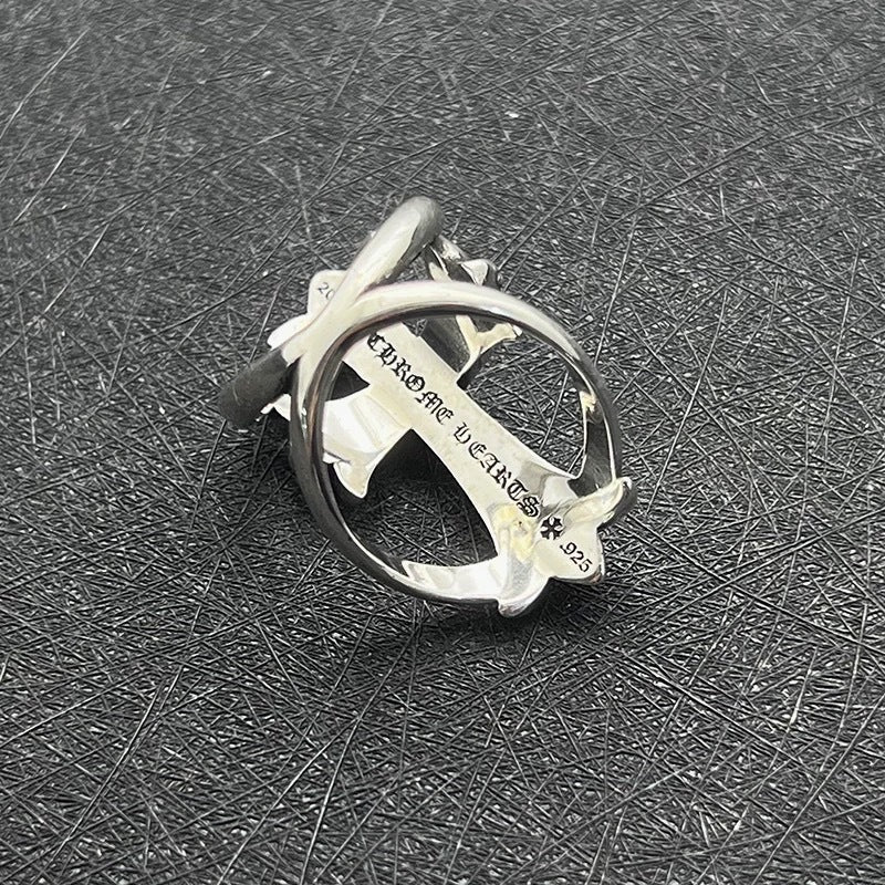 Chrome Hearts 925 Silver Openwork Ring