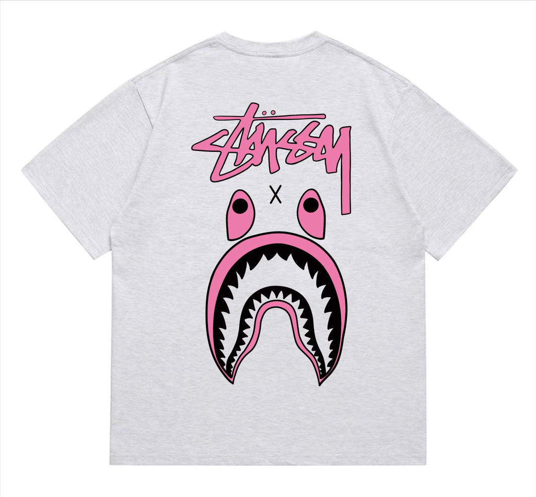 BAPE loose fit short-sleeved letter print t-shirt