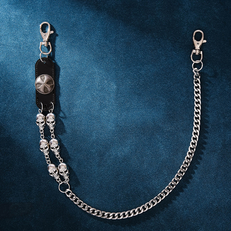 Punk Ghost Head Disco Street Style Waist Chain/Pants Chain