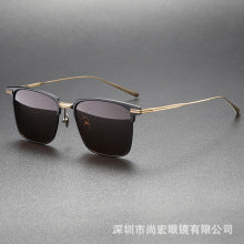 Retro Geometric Aviator Sunglasses
