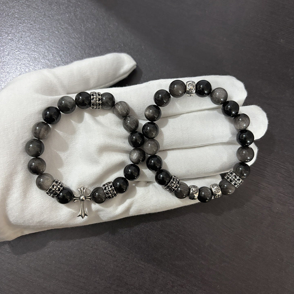 Chrome Hearts Vintage Cross Artistic Bracelet