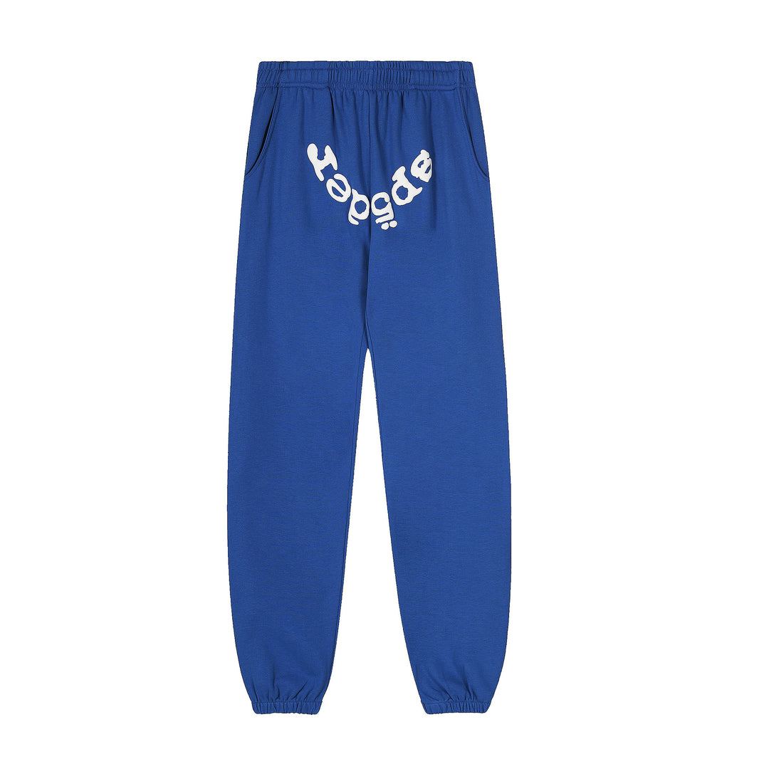 Sp5der 555555 star pattern hooded trousers and sweatshirt