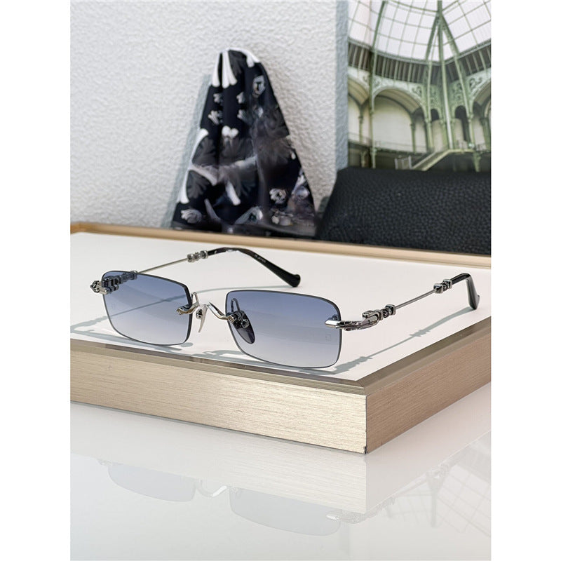 Chrome Hearts square frame PILLSIII pure titanium sunglasses