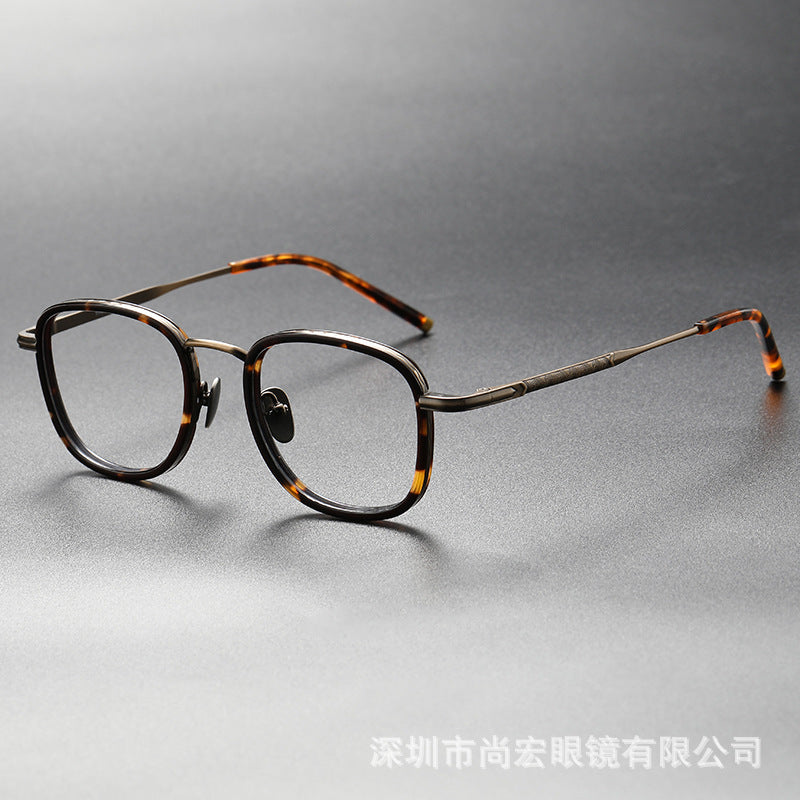 Full-frame square eyeglass frames for larger faces