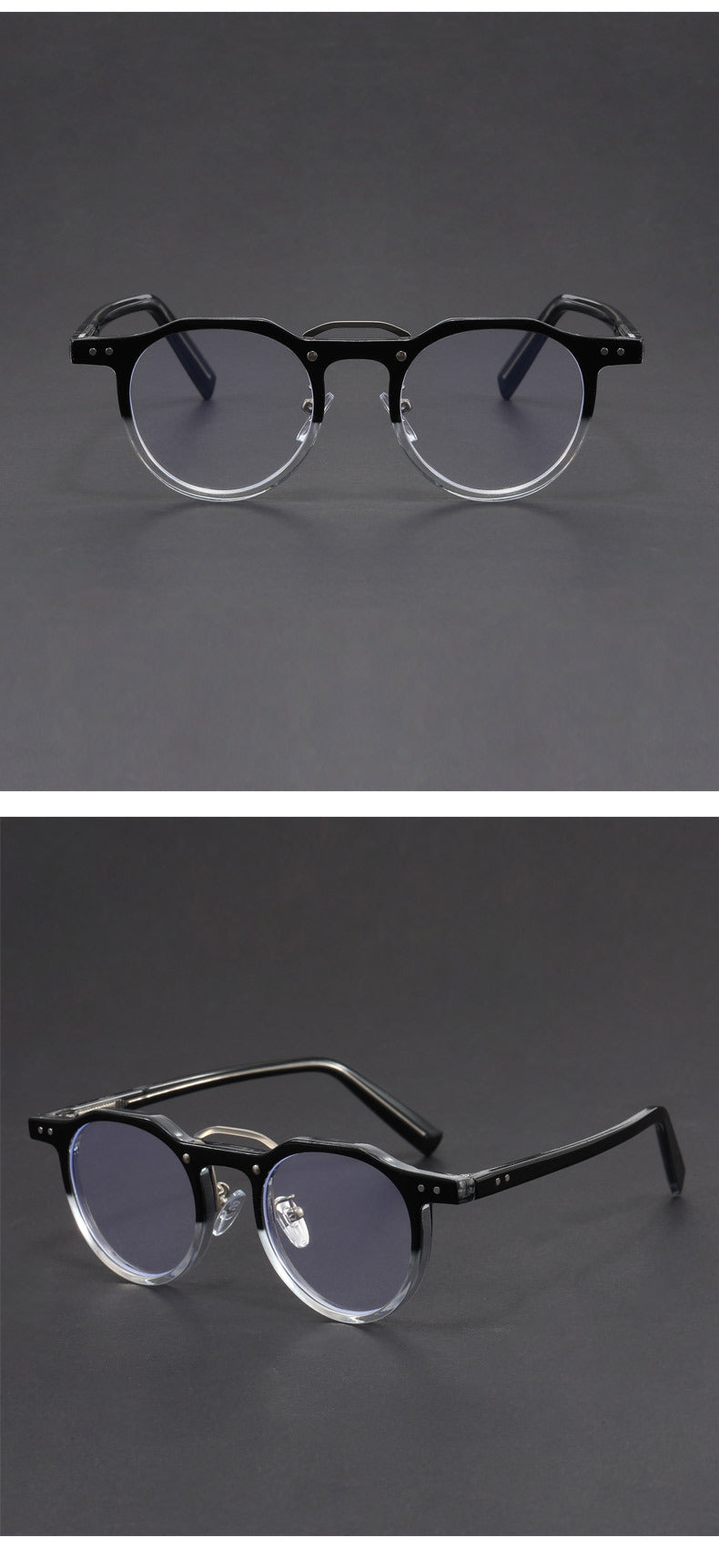 Hexagonal-rimmed aviator style sunglasses.