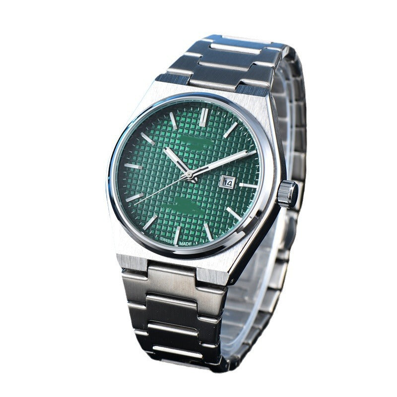 Classic Simple and Generous Solid Steel strap Watch